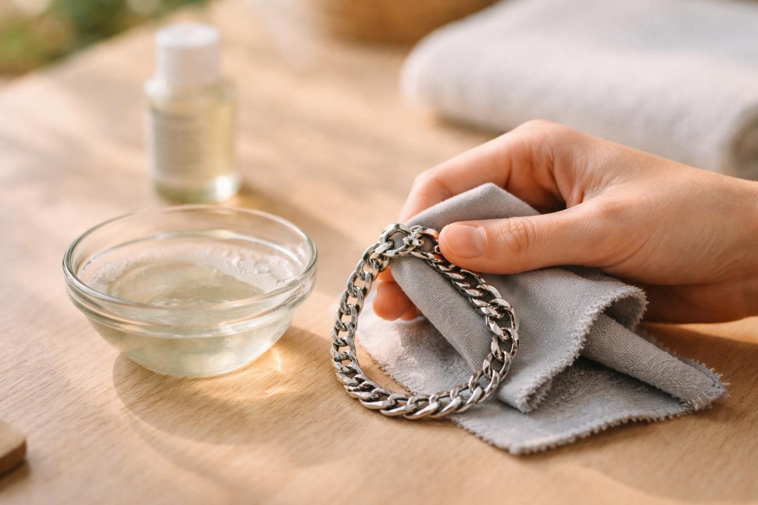 découvrez nos astuces simples et efficaces pour nettoyer vos bijoux en acier et leur redonner tout leur éclat durablement.