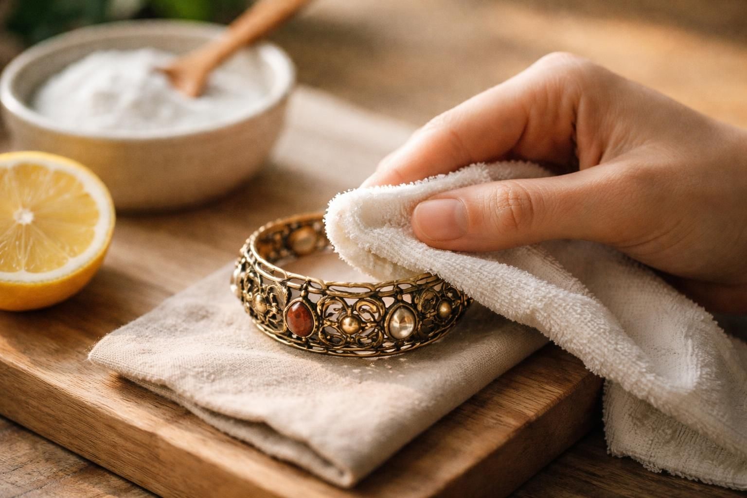 découvrez nos astuces efficaces et simples pour nettoyer vos bijoux en laiton sans abîmer ni ternir leur finition.