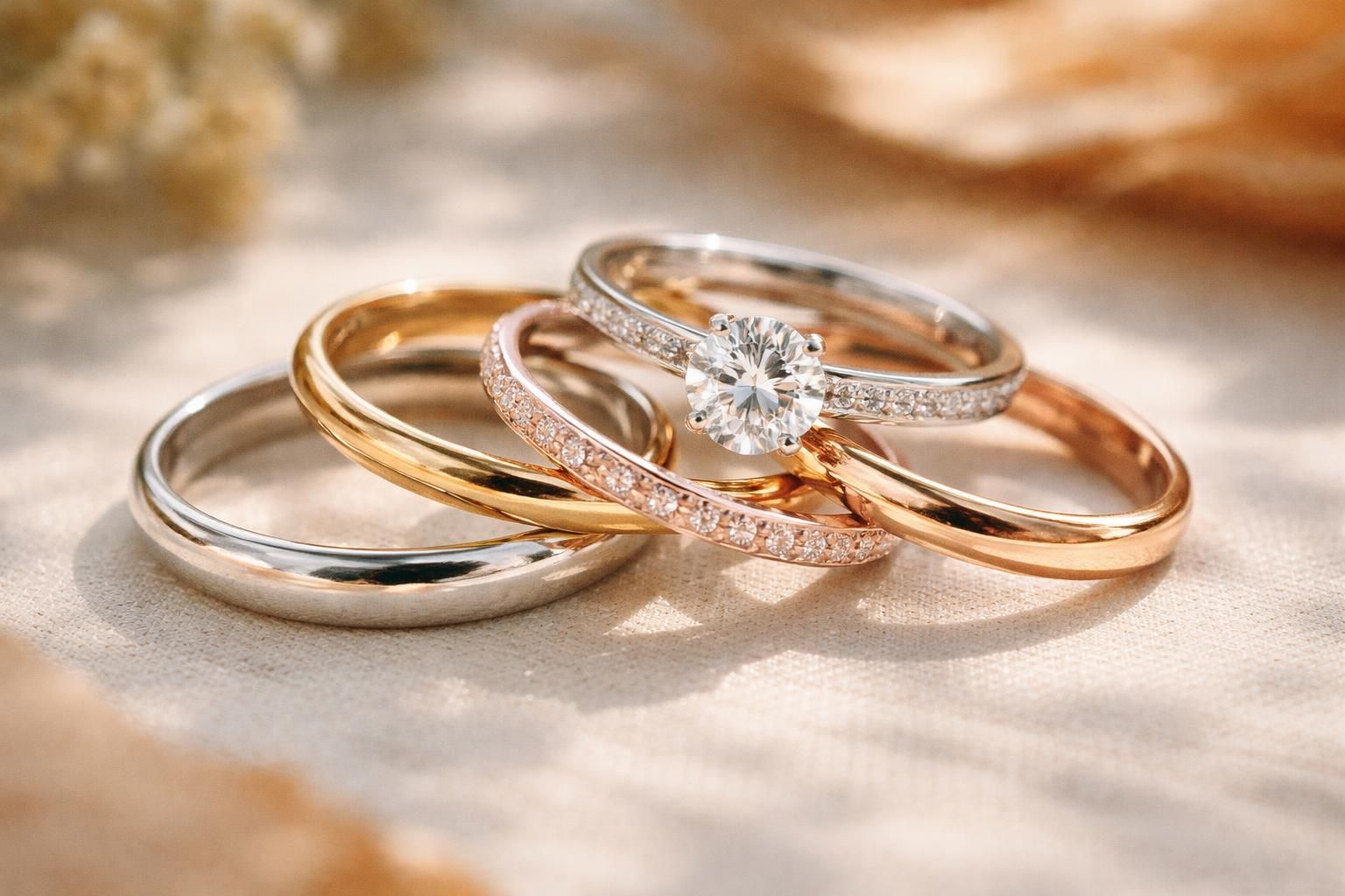 découvrez comment choisir l'alliance parfaite qui s'emboîte harmonieusement avec votre bague de fiançailles pour un duo élégant et unique.